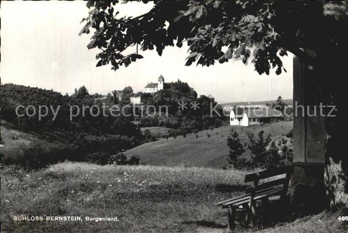 Bernstein Burgenland Schloss Waldrand Ruhebank
