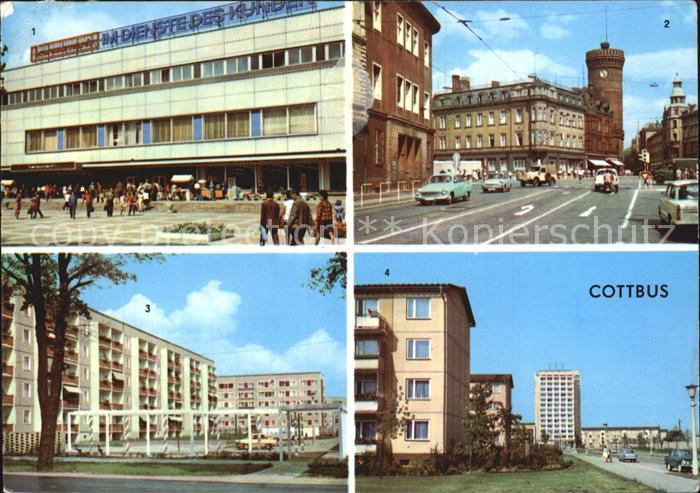 Cottbus Konsument Warenhaus Ernst Thaelmann Platz Forster Strasse Leipziger Stra