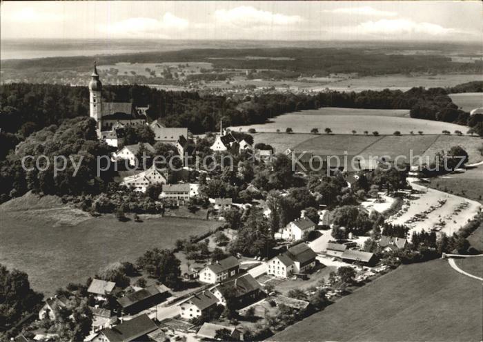 Andechs Kloster am Ammersee Fliegeraufnahme
