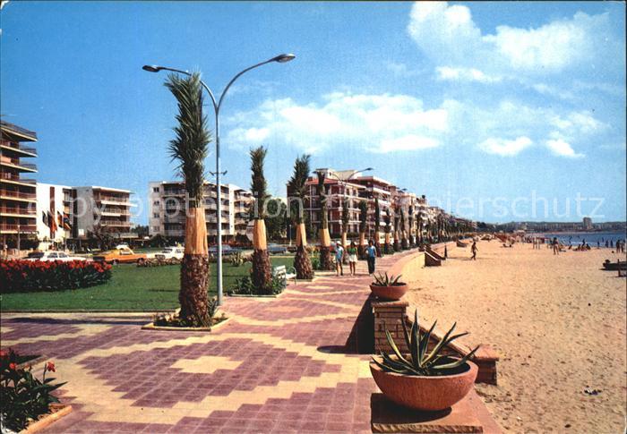 Salou Playa de Poniente Weststrand Palmen Hotels