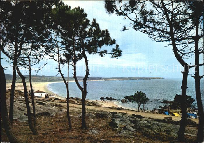 Pontevedra Playa de la Lanzada Strand Camping Kueste