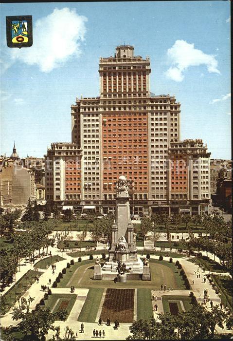 Madrid Spain Plaza de Espana Monumento a Cervantes Denkmal