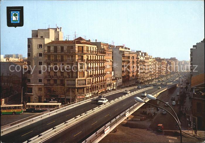 Madrid Spain Glorieta Cuatro Caminos y Avenida Raimundo Fernandez Villaverde