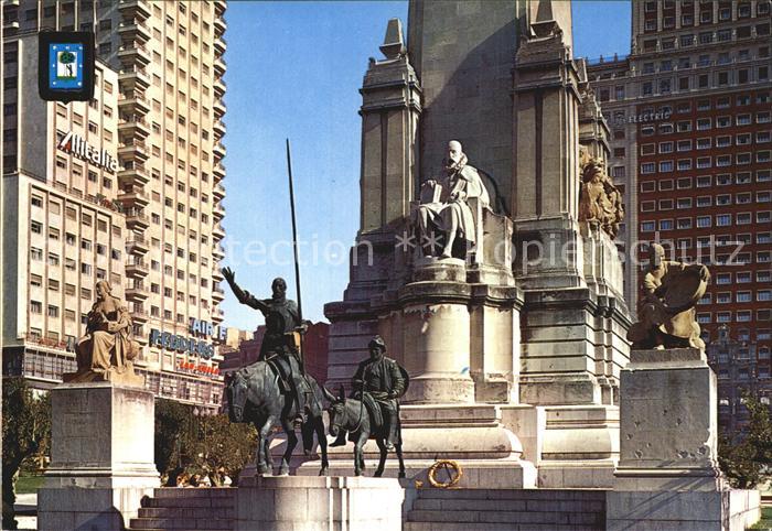 Madrid Spain Monumento a Cervantes Denkmal