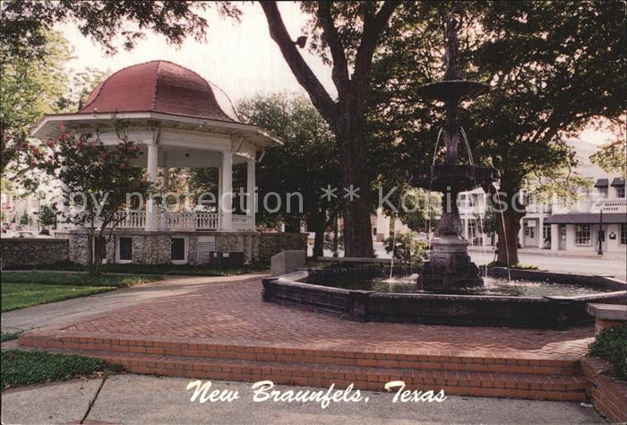 New Braunfels Historic Fountain and Bandstand