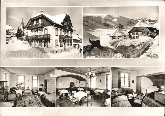 Altglashuette Schwarzwald Pension Haus zum Loewen Winterpanorama