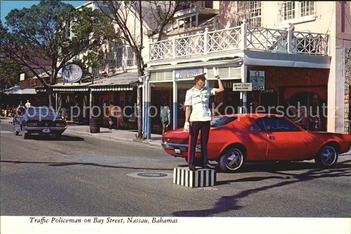 Nassau Bahamas Traffic Policeman on Bay Street