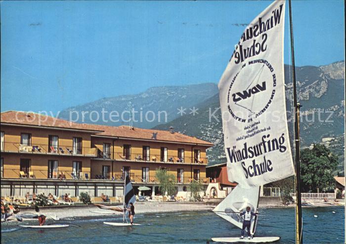 Torbole Lago di Garda Hotel Lido Blu Surfschule
