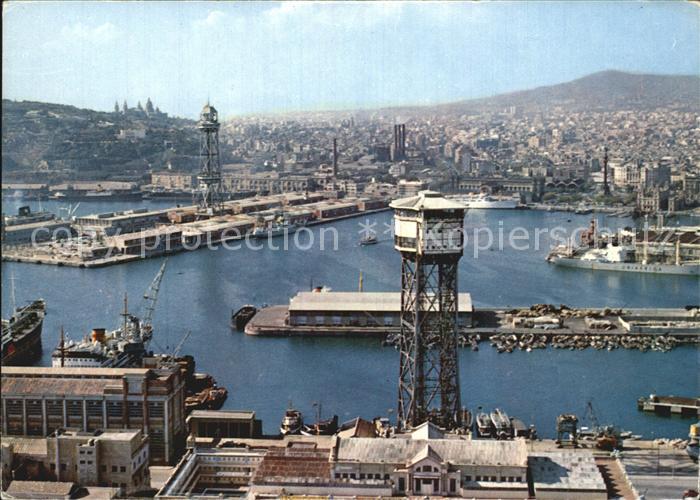 Barcelona Cataluna Puerto y transbordador aereo