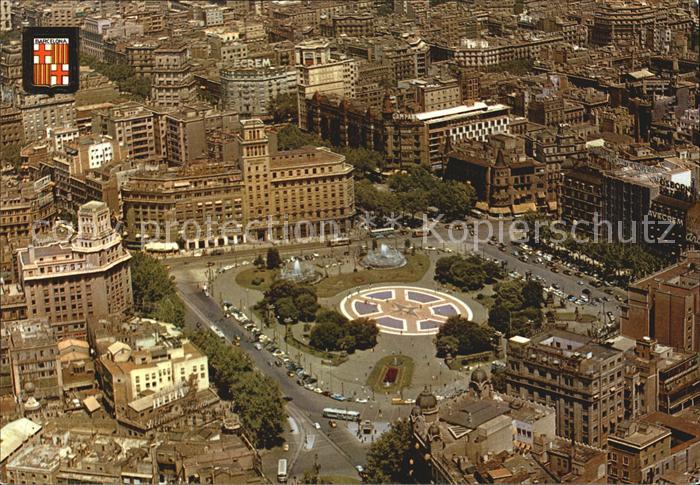 Barcelona Cataluna Plaza Cataluna vista aerea