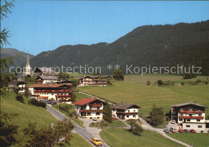 Hinterthiersee Ortsansicht mit Kirche