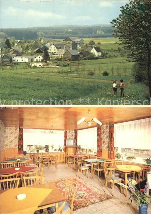 Heinzenbach Gasthaus Pension Echternacht Landschaftspanorama Hunsrueck