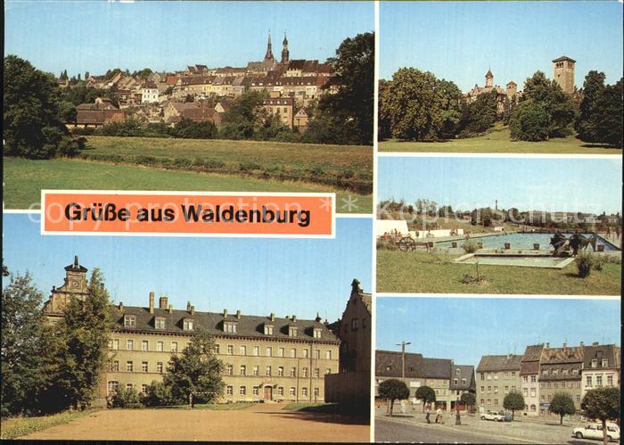 Waldenburg Sachsen uebersicht Paedagogische Schule NK Krupskaja Schloss jetzt Kl
