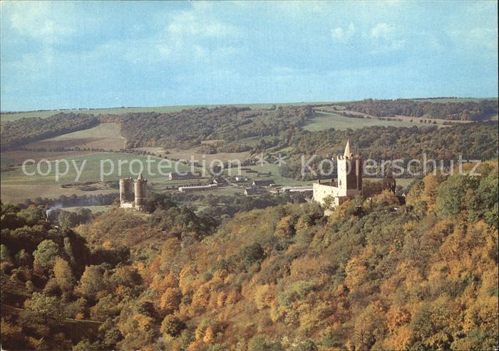 Bad Koesen Rudelsburg und Burg Saaleck Herbststimmung