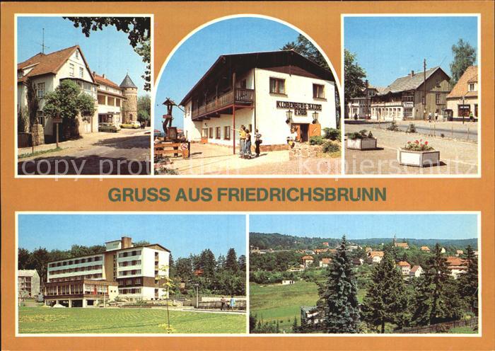 Friedrichsbrunn Harz HO Gaststaetten Klobenberg Baude FDGB Betthaus uebersicht