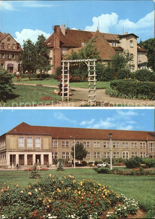 Torgelow Blick zum Rathaus Postamt am Platz der Jugend