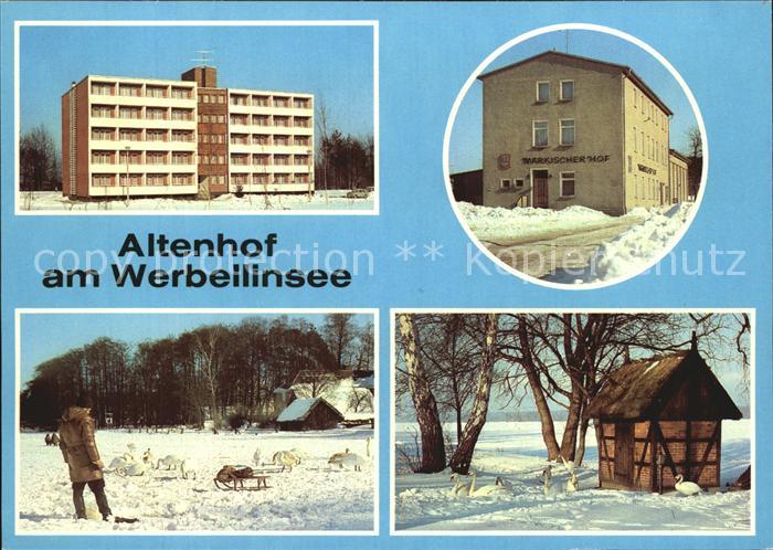 Altenhof Eberswalde Bettenhaus FDGB Erholungsheim Maerkischer Hof Werbellinsee i