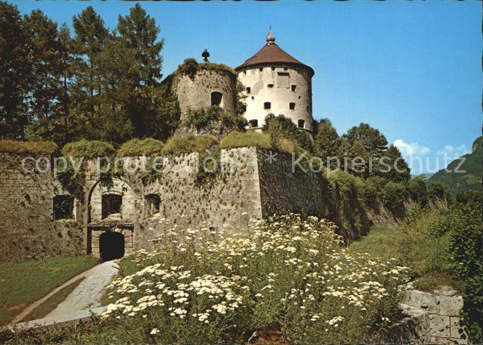 Kufstein Tirol Festung Blick auf Pfauenschweif und Kaiserturm