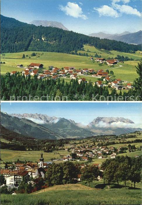 Reit Winkl und Blindau Gesamtansichten mit Alpenpanorama