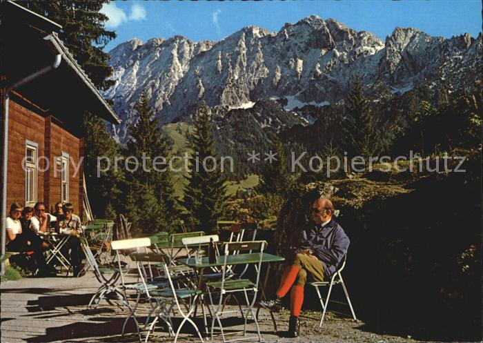 Kufstein Tirol Blick vom Weinbergerhaus am Brentenjoch Wilder Kaiser