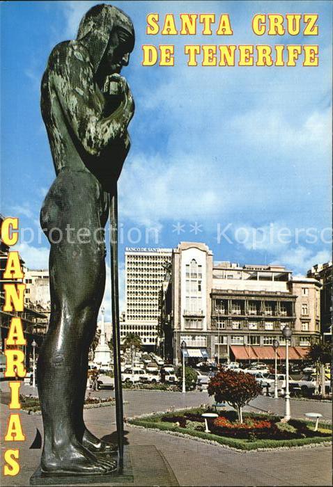 Santa Cruz de Tenerife El Casino desde el Monumento a los Caidos Denkmal Statue