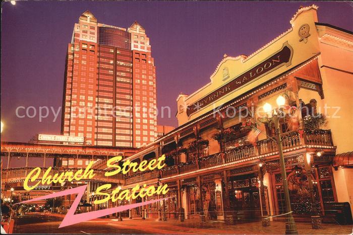 Orlando Florida Church Street Station at night