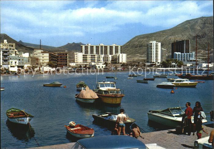 Los Cristianos Bahia y vista parcial Bucht