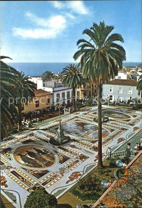 La Orotava Alfombras hechas con arenas del Teide Sandteppich