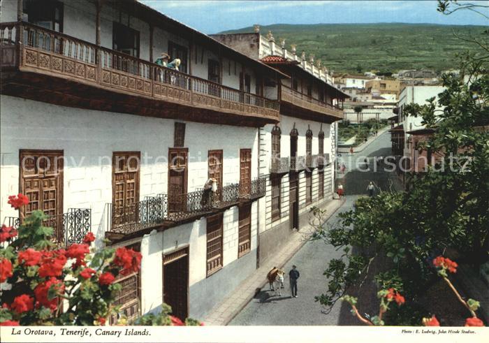 La Orotava Herrschaftliche Haeuser Los Balcones San Francisco Strasse