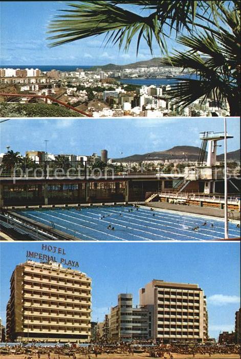 Las Palmas Gran Canaria Panorama Schwimmbad Hotel Imperial Playa