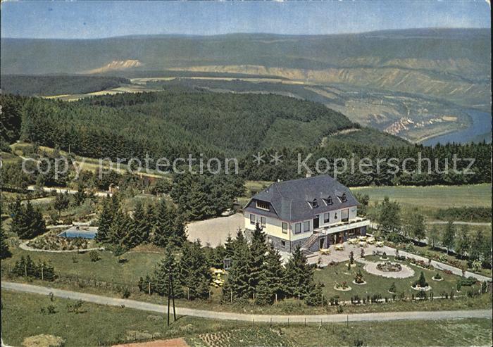 Briedel Hotel Jagdhaus Bummkopf Panorama Moseltal Fliegeraufnahme