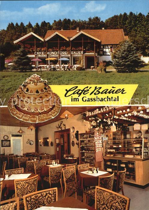 Grasellenbach Cafe Konditorei Bauer im Gassbachtal