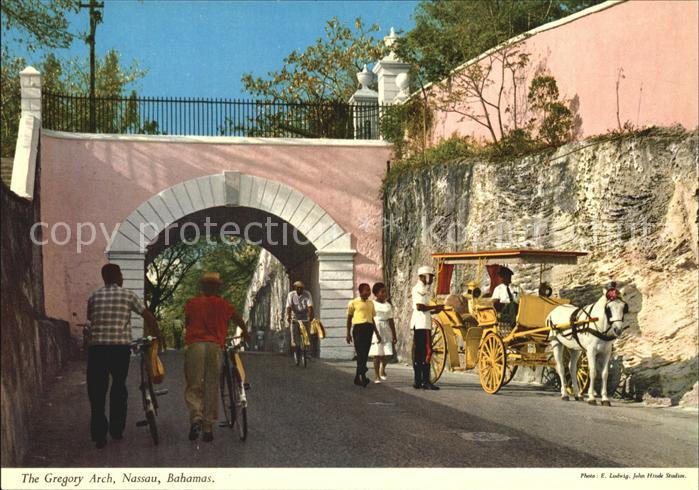 Nassau Bahamas The Gregory Arch Pferdedroschke