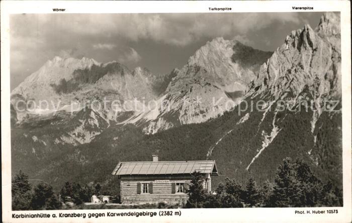 Mittenwald Karwendel Tirol Korbinianhuette Kranzberg