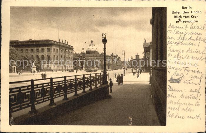 BERLIN  CITY Unter den Linden Blick vom Kronprinzenpalais