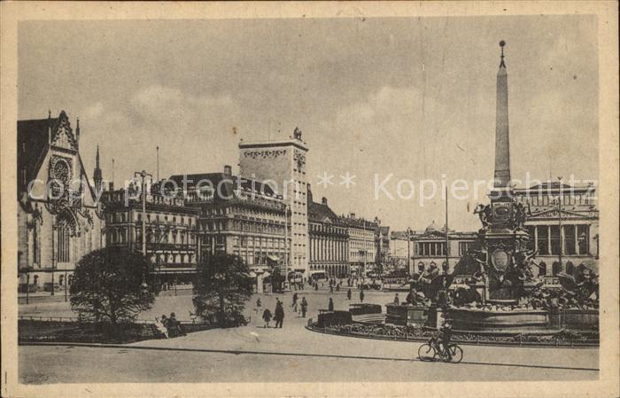 LEIPZIG Sachsen Augustusplatz Hochhaus