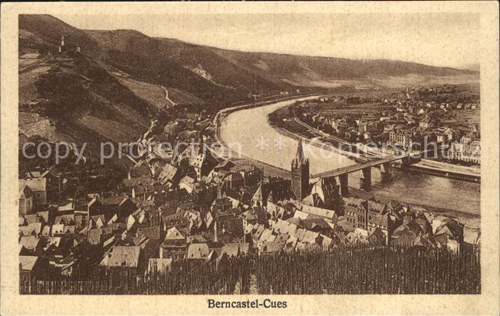 BERNKASTEL-KUES Berncastel Rheinland-Pfalz Luftaufnahme