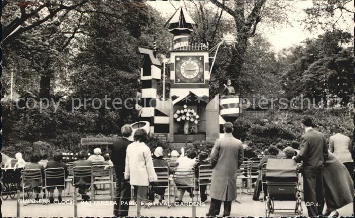 London Guinness Clock Battersea Park Festival Gardens