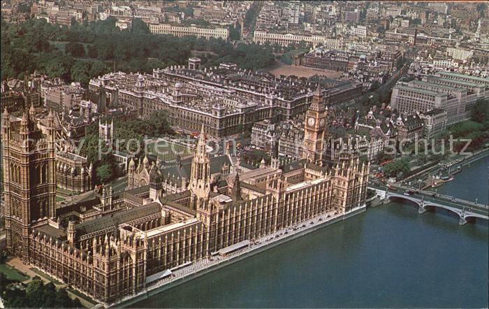 London Luftbild House of Parliament Big Ben Westminster Abbey Whitehall