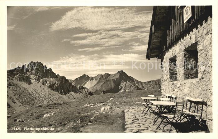 Allgaeu Region Fiederepasshuette Elfer Zwoelferkopf