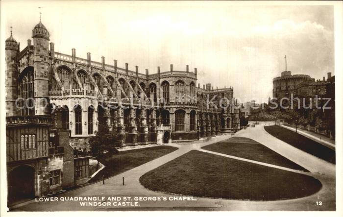 London Lower Quadrangle George Chapel Windsor Castle