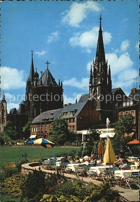 Aachen Elisenbrunnen Dom