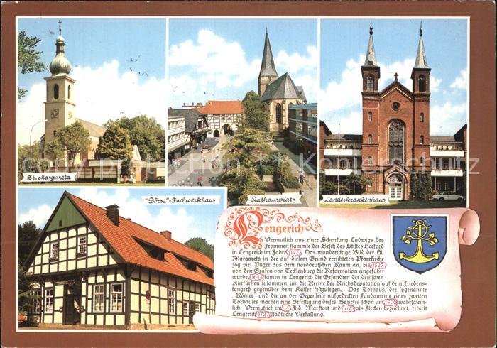 Lengerich Westfalen Rathausplatz Krankenhaus