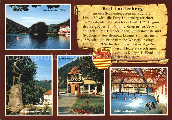 Bad Lauterberg Wiesenbeker Teich Wissmann Denkmal Glockenspiel Hallenwellenbad