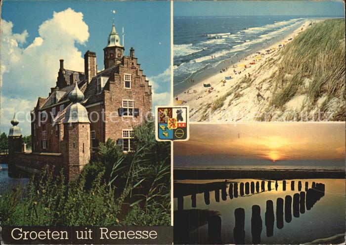 Renesse Strand Abendstimmung Schloss