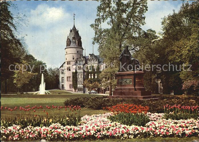 Detmold Schlosspark Schloss Denkmal Graf Regent Ernst von Lippe