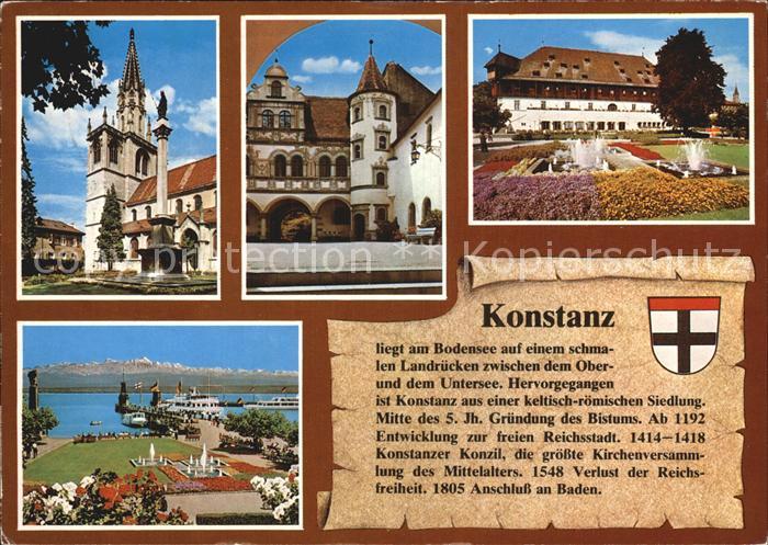 Konstanz Bodensee Muenster Rathaus Konzil Hafen