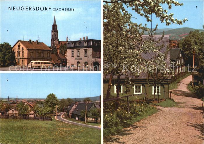 Neugersdorf Sachsen Karl Marx Platz Hohe Strasse Ortsansicht