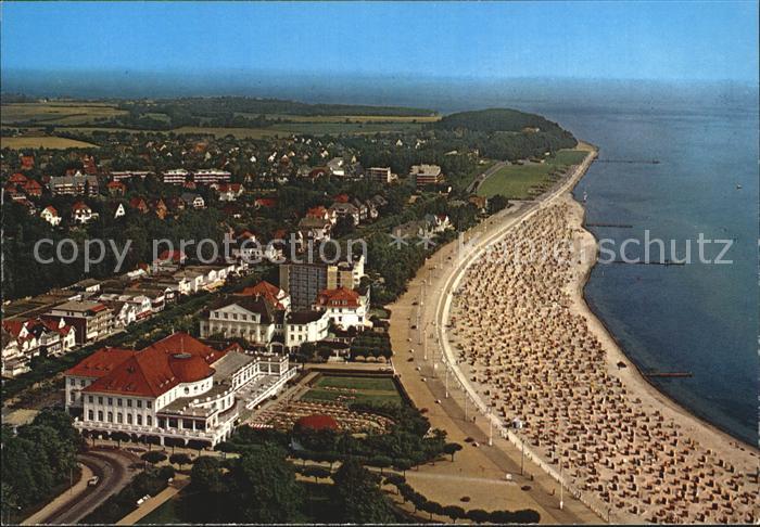 Travemuende Ostseebad Strand Luftaufnahme