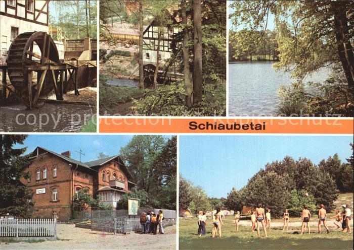 Schlaubetal Muehlenrad Bremsdorfer Muehle HOG Bremsdorfer Muehle